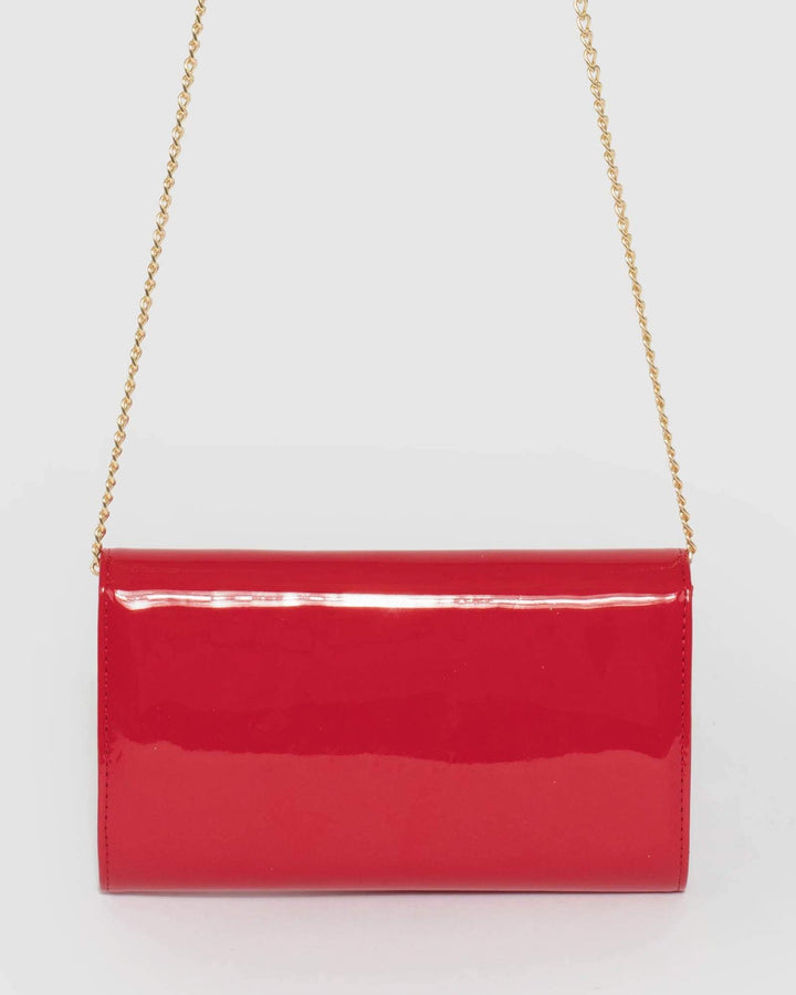 Red Cindy Evening Clutch Bag | Clutch Bags