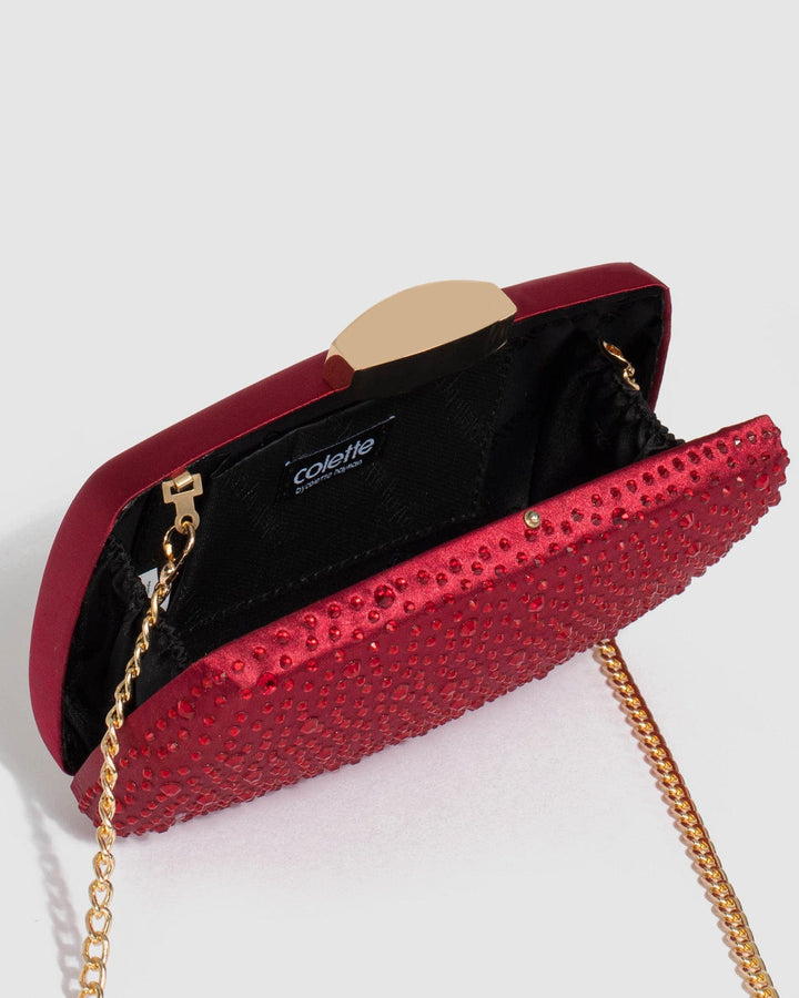 Colette by Colette Hayman Red Crystal Clutch