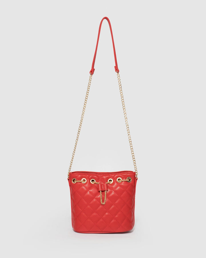 Colette by Colette Hayman Red Ellie Mini Bucket Bag