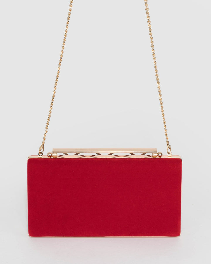 Red Gloria Evening Clutch Bag | Clutch Bags