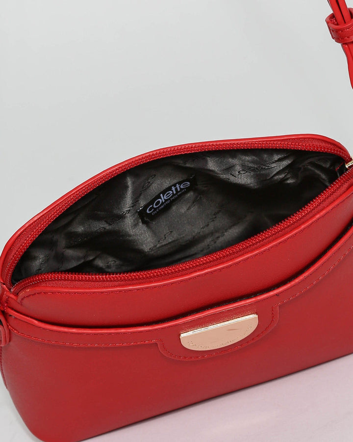 Red Disc Crossbody Bag | Crossbody Bags