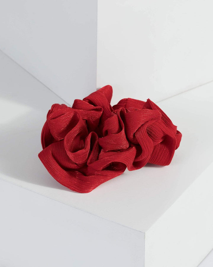 Red Layered Scrunchie | Accessories