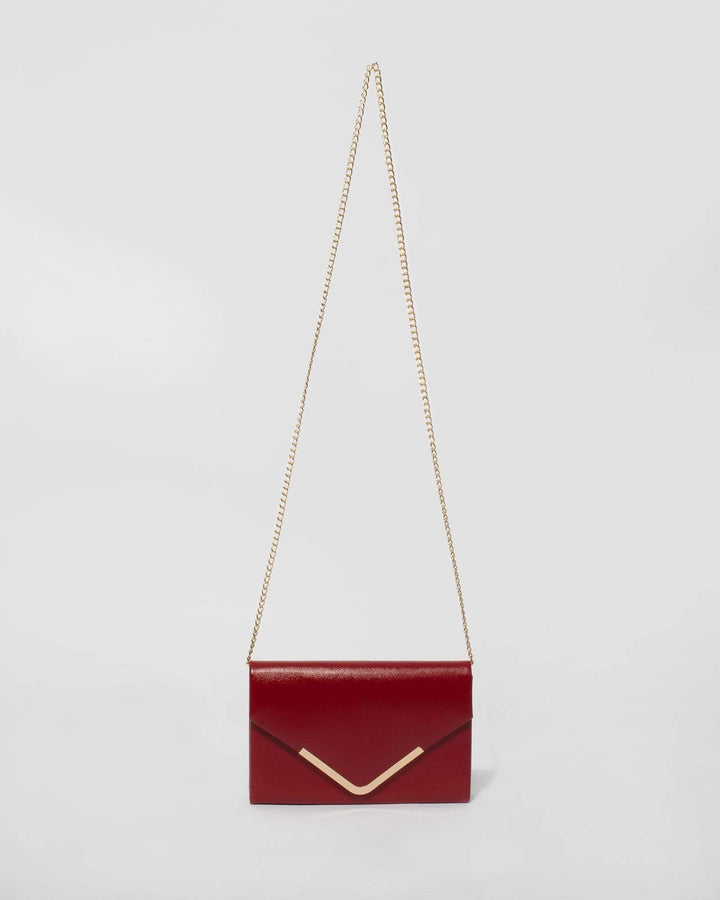 Red Lila Envelope Clutch Bag | Clutch Bags