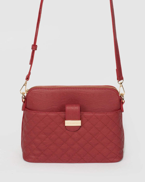 Red Maple Quilted Crossbody Bag | Crossbody Bags
