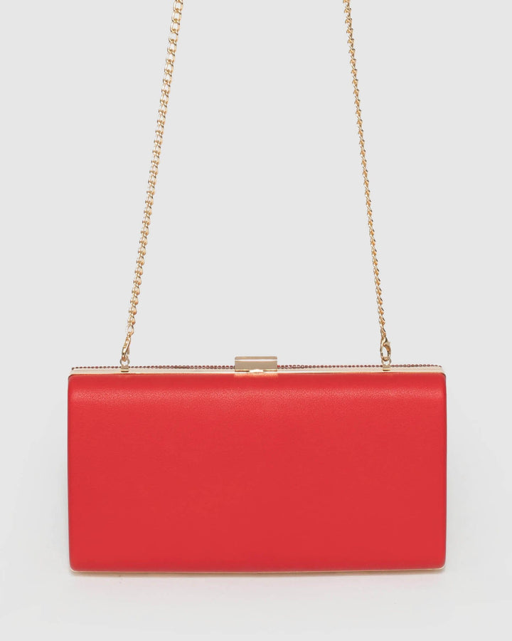 Red Margot Clutch Bag | Clutch Bags