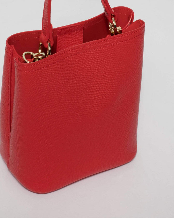 Red Melanie Bucket Bag | Bucket Bags