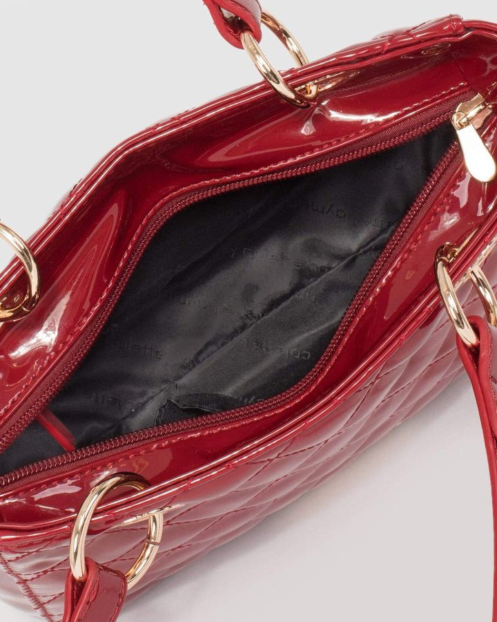 Red Nirvana Quilt Mini Tote Bag | Mini Bags