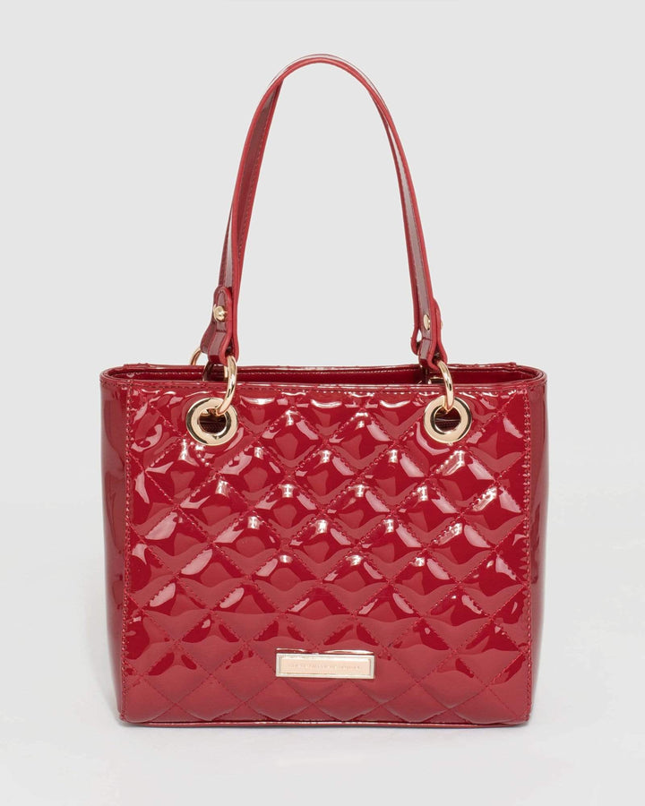 Red Nirvana Quilt Mini Tote Bag | Mini Bags