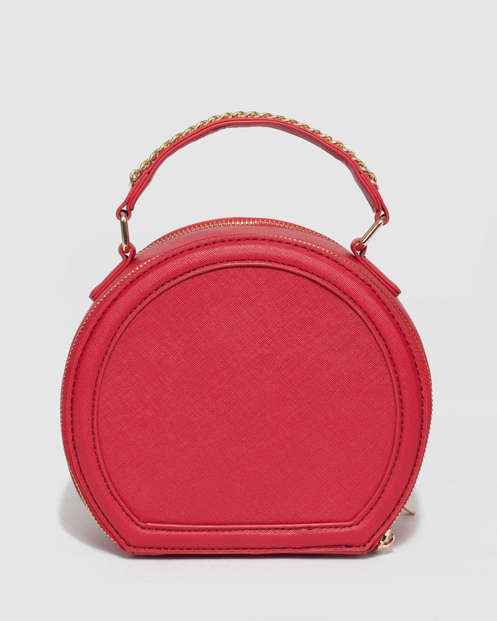 Colette by Colette Hayman Red Ophelia Round Clutch Bag