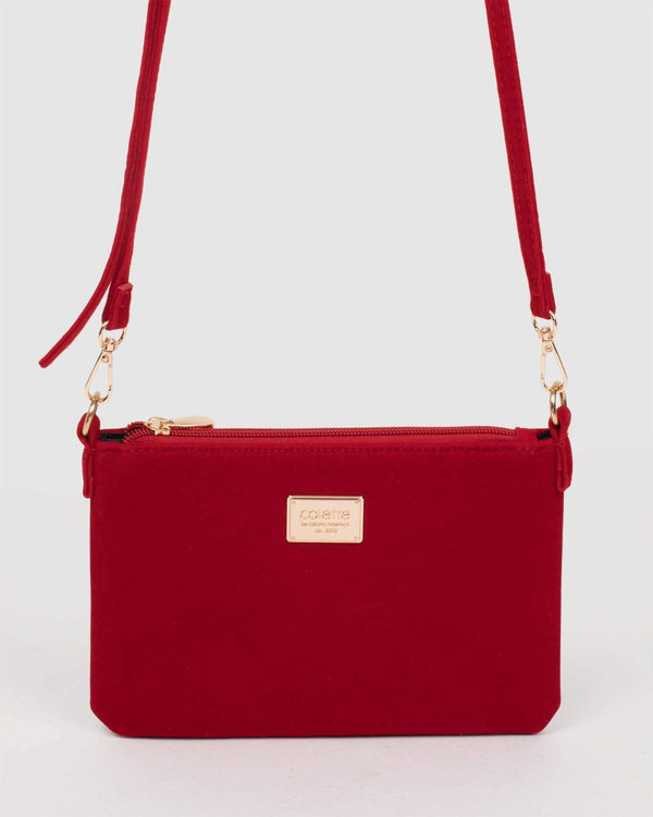 Red Strap Crossbody Bag | Crossbody Bags