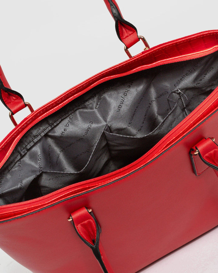 Red Rabiah Tassel Tote Bag | Tote Bags