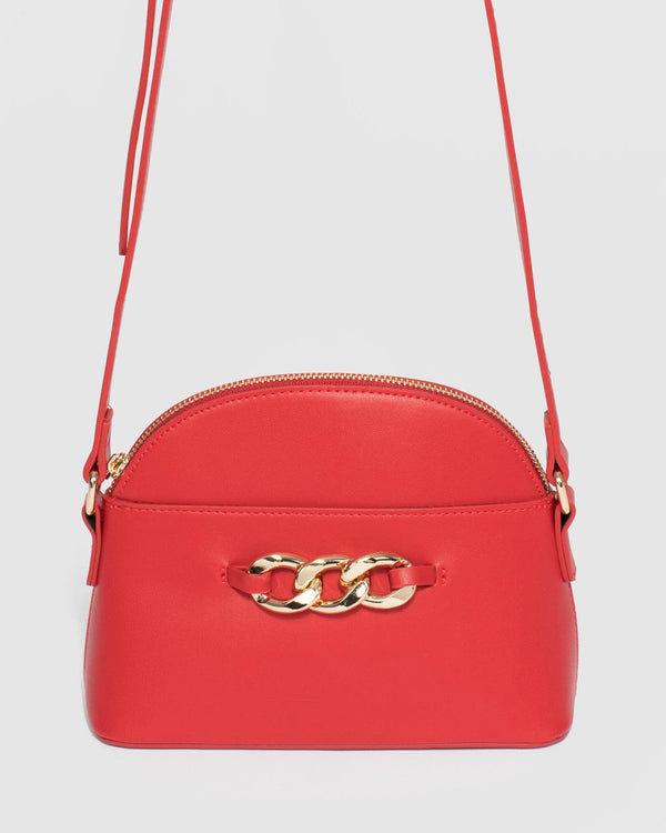 Colette by Colette Hayman Red Tahlor Chain Crossbody Bag