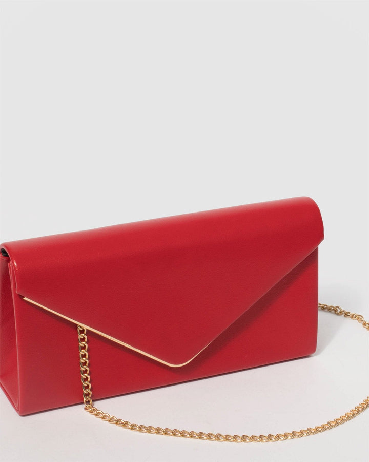 Colette by Colette Hayman Red Vanessa Eve Clutch Bag