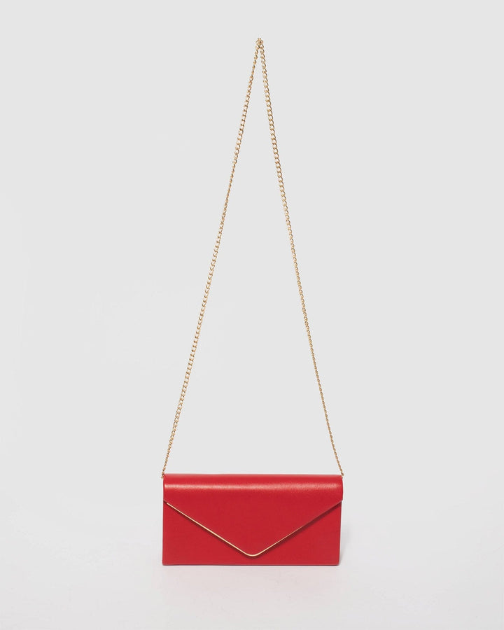 Colette by Colette Hayman Red Vanessa Eve Clutch Bag
