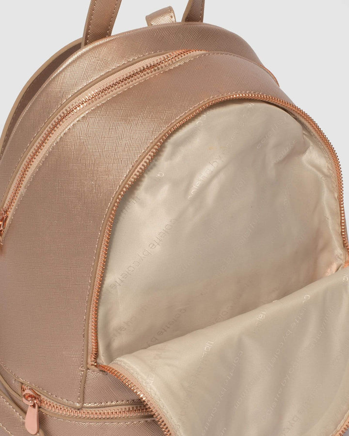 Rose Gold Bridget Medium Backpack | Backpacks