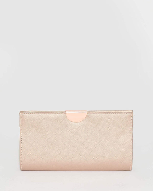 Rose Gold Carlie Clutch Bag | Clutch Bags