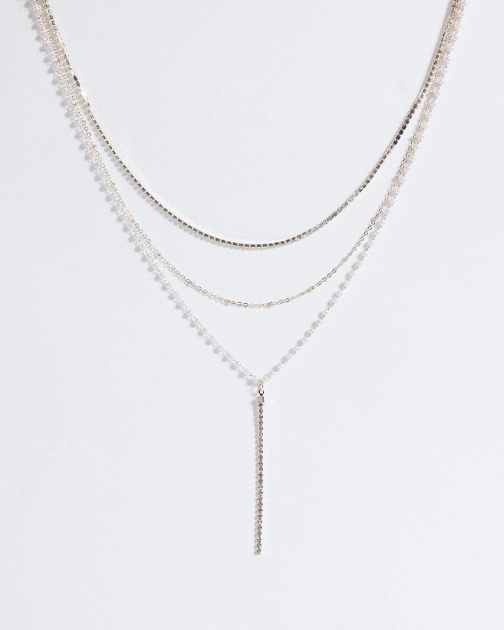 Rose Gold Crystal Pearl Fine Chain Necklace | Necklaces