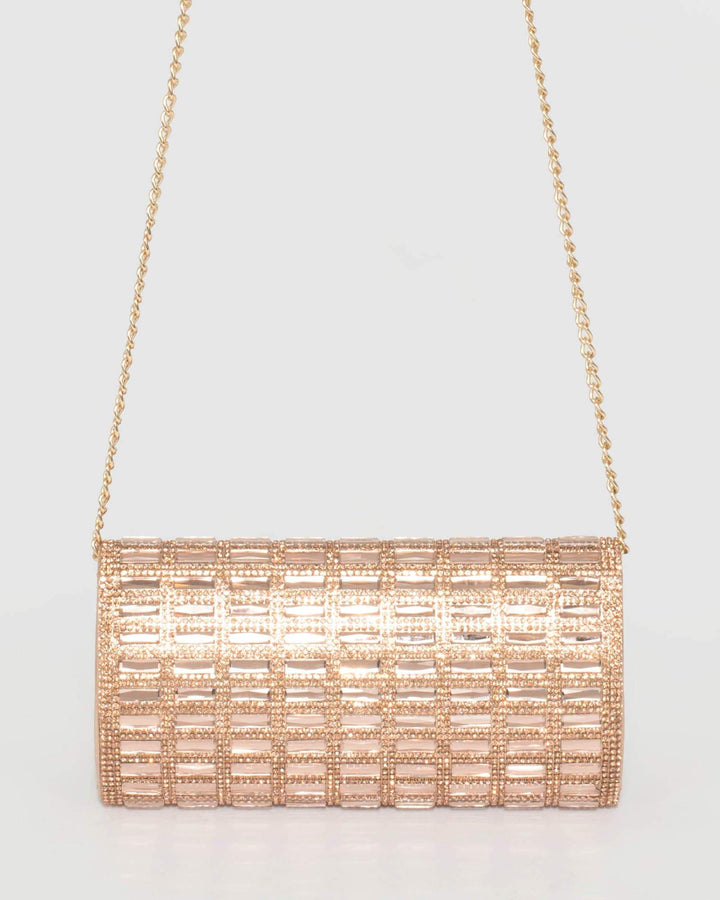 Rose Gold Desiree Clutch Bag | Clutch Bags