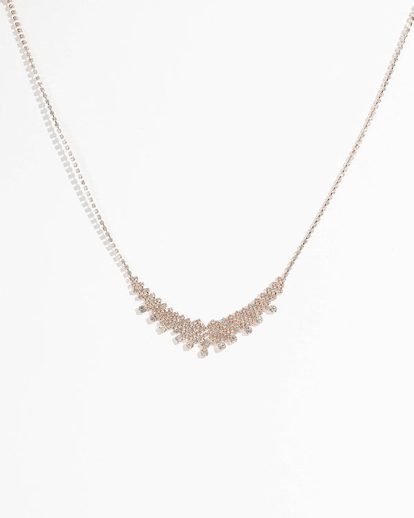 Crystal & Pearl Necklaces | Silver, Gold & White Gold Necklaces Online ...