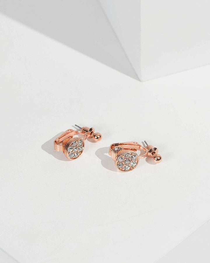Rose Gold Diamante Earring Back Converter | Accessories