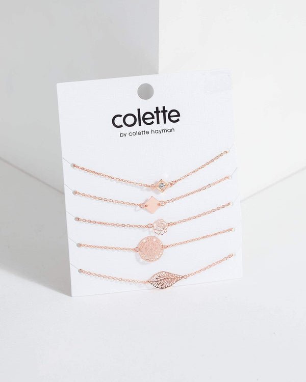 Rose Gold Filigree Fine Bracelet Pack | Wristwear