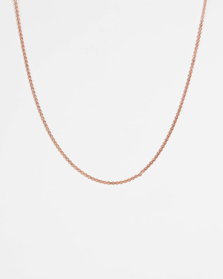 Rose Gold Fine Chain Necklace | Necklaces