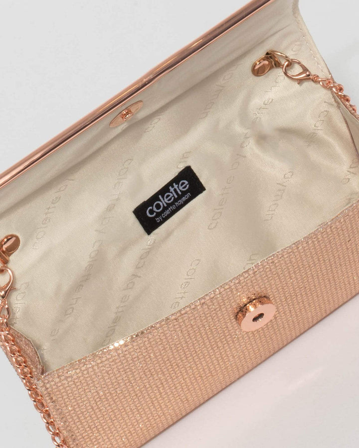 Rose Gold Gigi Clutch Bag | Clutch Bags