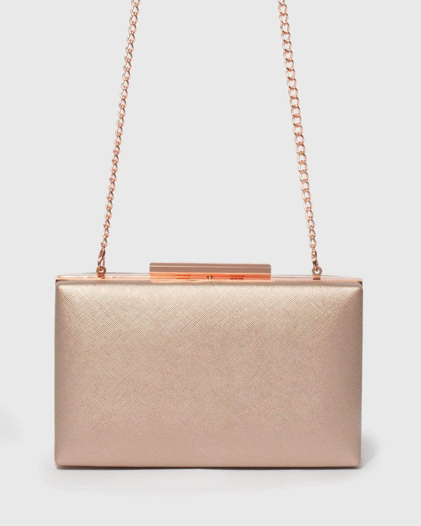 Rose Gold Jaimi Clutch Bag | Clutch Bags