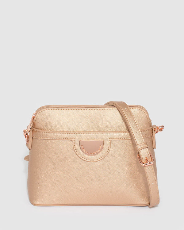 Colette by Colette Hayman Rose Gold Karen Plate Crossbody Bag