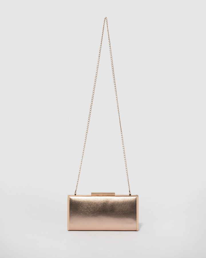 Rose Gold Kendall Clutch Bag | Clutch Bags