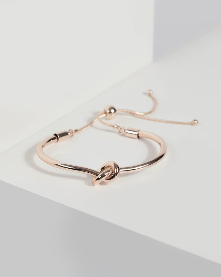 Rose Gold Knotted Bracelet | Wristwear