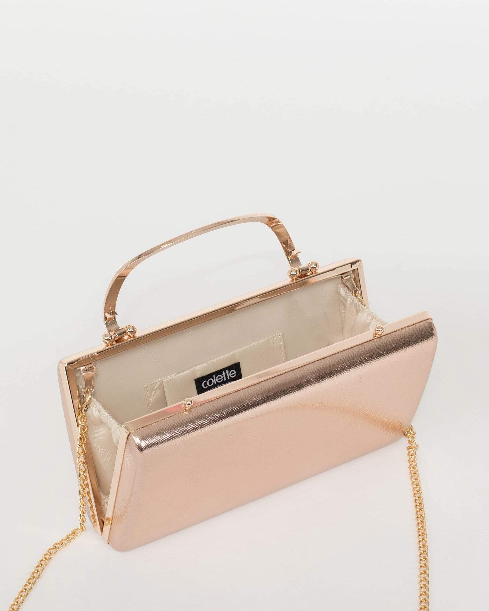 Rose Gold Geometric Large Clutch Bag | Large clutch bags, Clutch bag  wedding, Fancy clutch purse