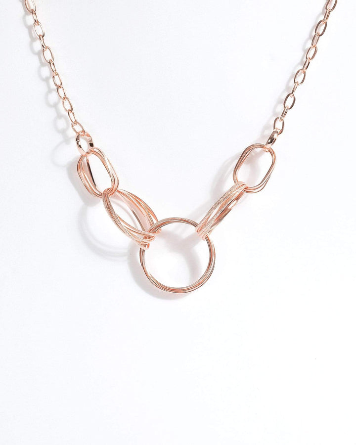 Rose Gold Looped Wired Necklace | Necklaces