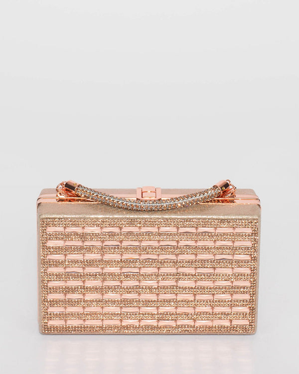 Colette by Colette Hayman Rose Gold Marianne Crystal Bag