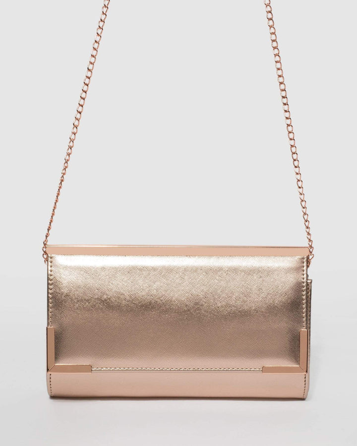 Rose Gold Mimi Bar Clutch Bag | Clutch Bags