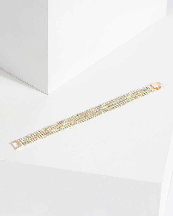 Colette by Colette Hayman Rose Gold Multi Fine Diamante Bracelet