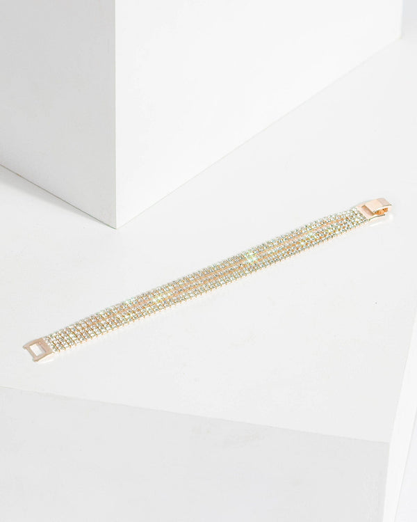 Colette by Colette Hayman Rose Gold Multi Fine Diamante Bracelet