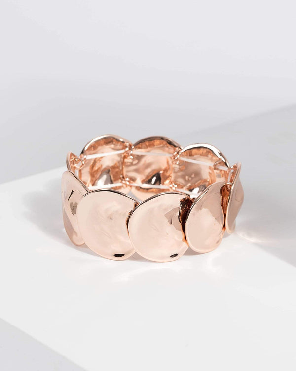 Rose Gold Organic Stretch Bracelet | Wristwear
