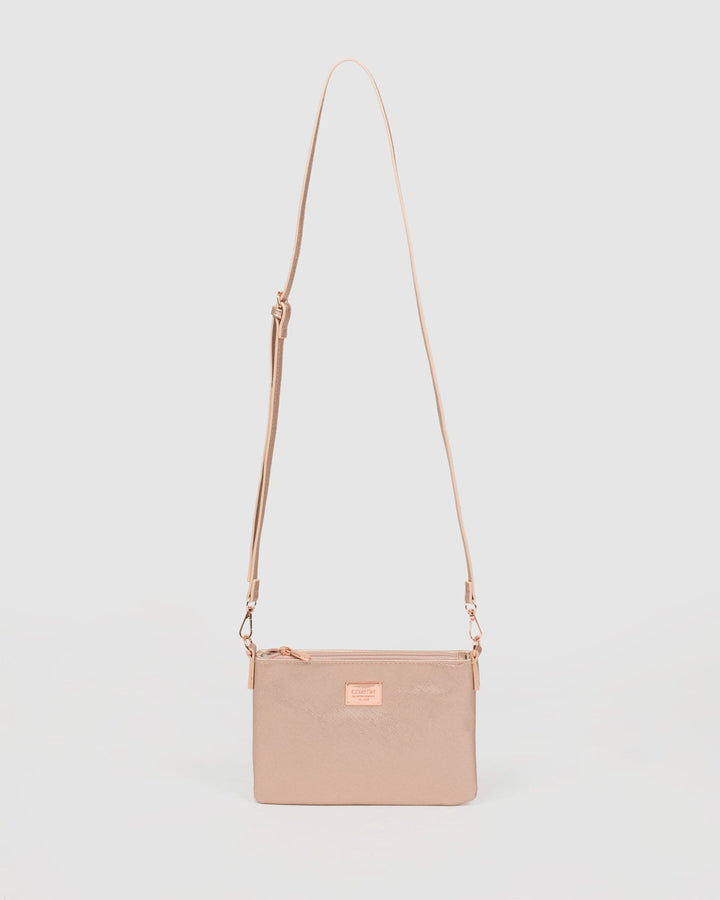 Rose Gold Strap Crossbody Bag | Crossbody Bags