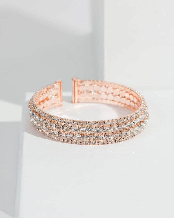 Colette by Colette Hayman Rose Gold Round Diamante Detail Bracelet