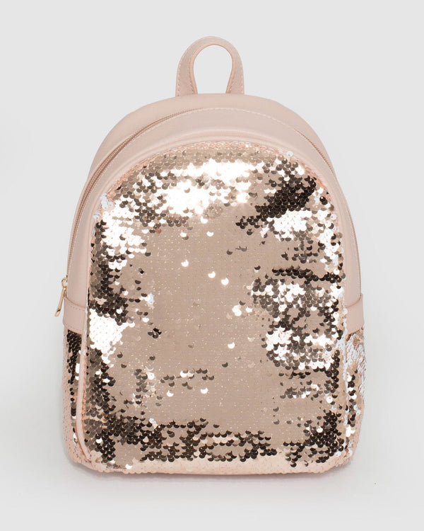 Rose Gold Sequin Kids Backpack | Backpacks