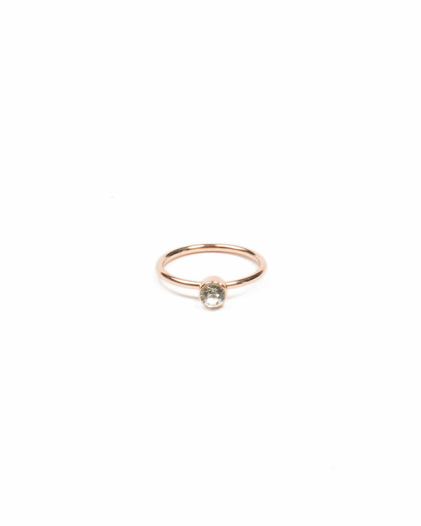 Colette by Colette Hayman Rose Gold Tone Diamante Stone Midi Ring  - Large
