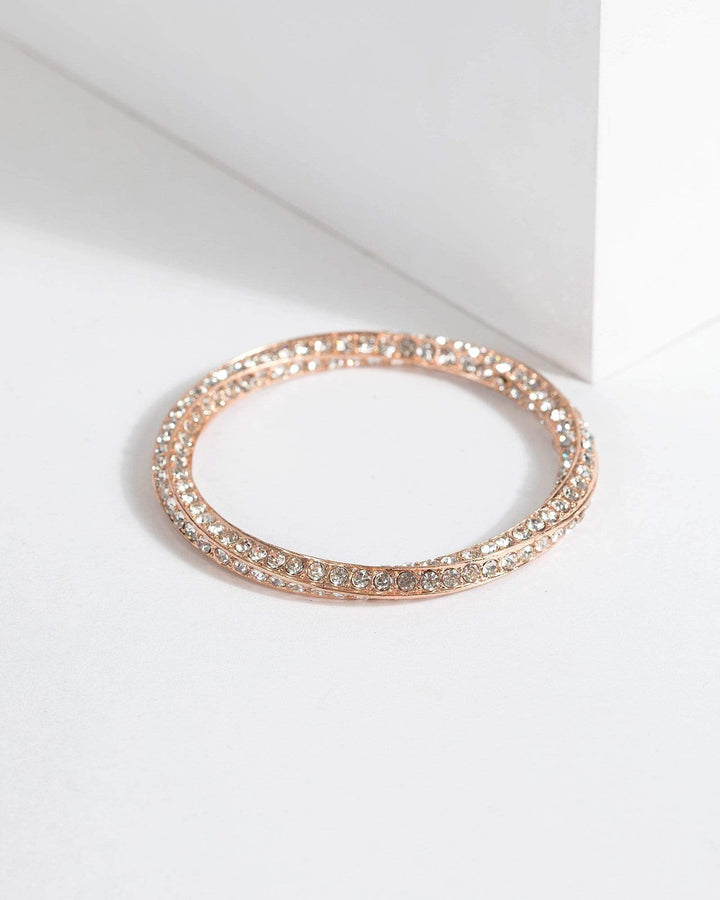 Colette by Colette Hayman Rose Gold Twisted Diamante Bracelet