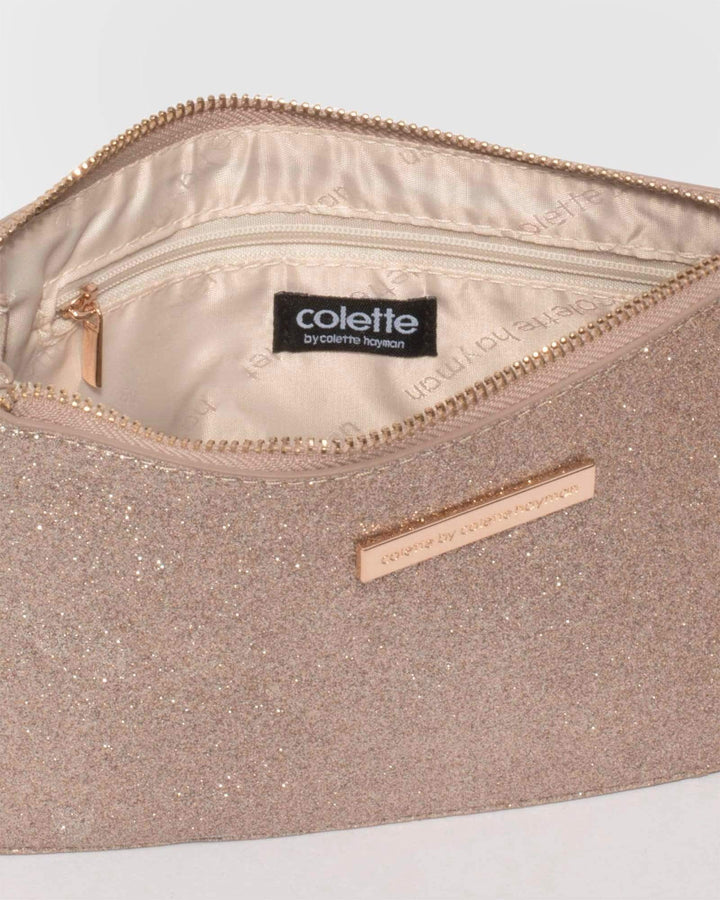 Rose Gold Willow Wristlet Clutch Bag | Clutch Bags