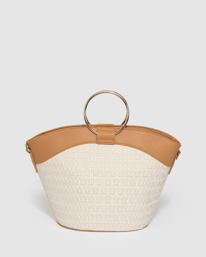 Colette by Colette Hayman Sabina Canvas Ring Cream Tote Bag