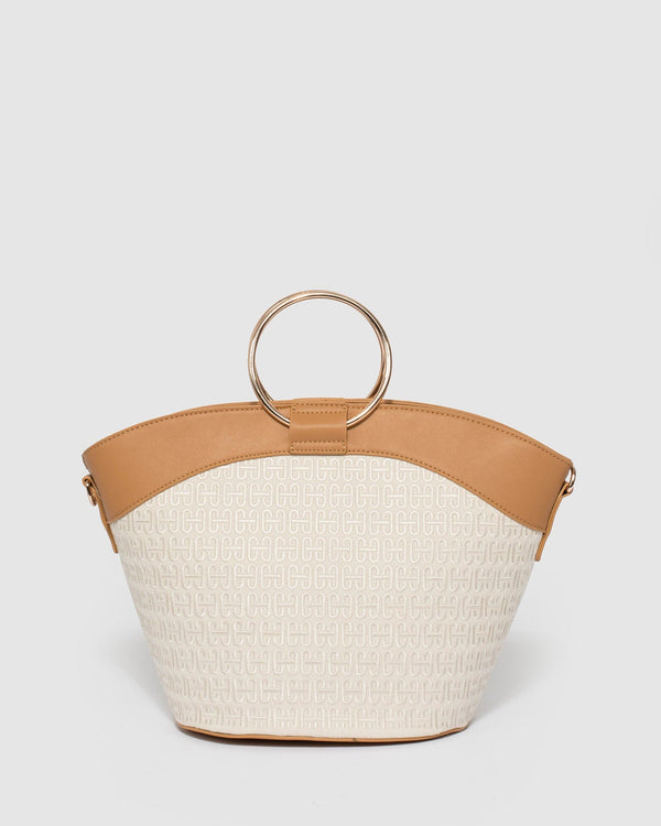 Colette by Colette Hayman Sabina Canvas Ring Cream Tote Bag