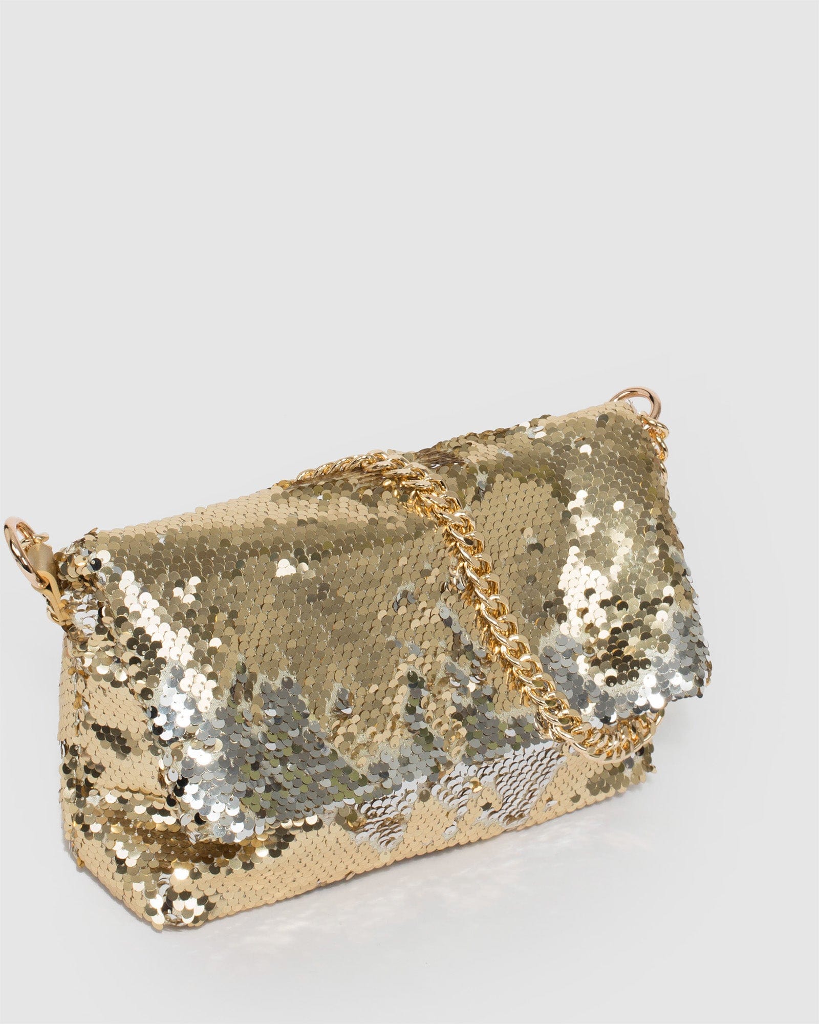 Sequin Handbag/ Cosmetic/Purse - 15cm x 20cm - GOLD | Longforte – Longforte  Trading Ltd