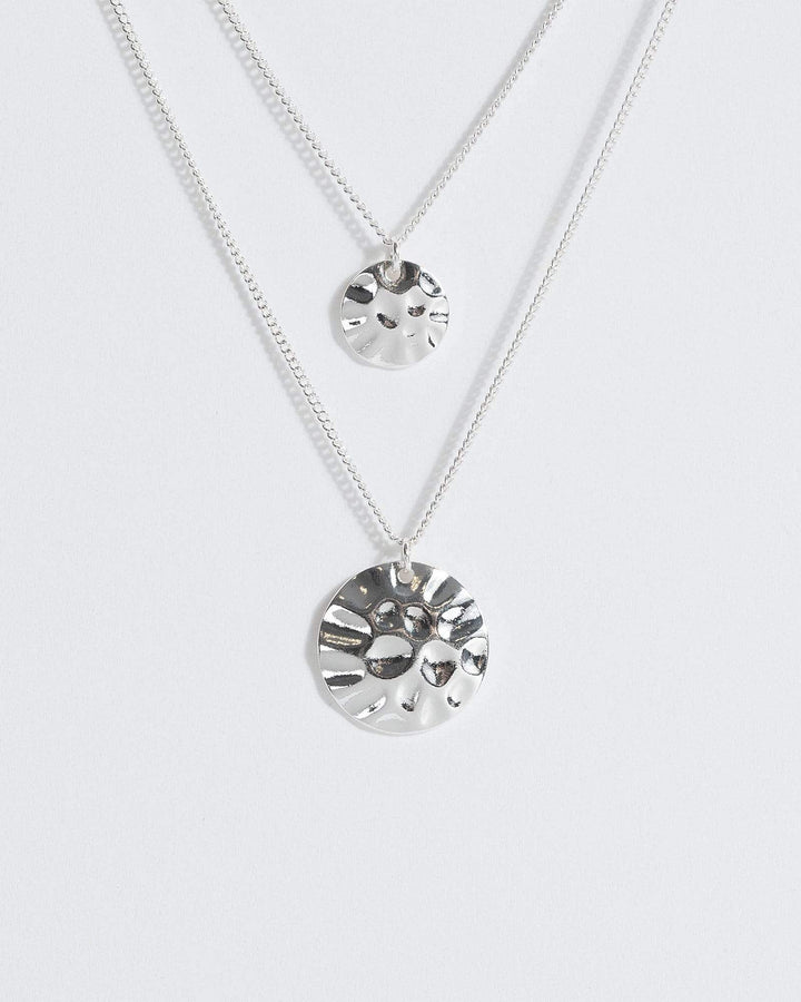 Silver 2 Pack Circle Charm Necklaces | Necklaces