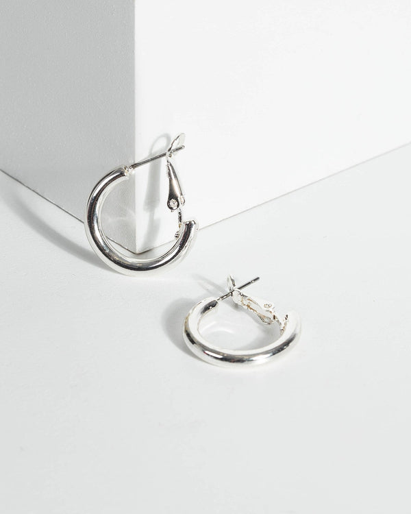 Silver 20mm Mini Hoop Earrings | Earrings