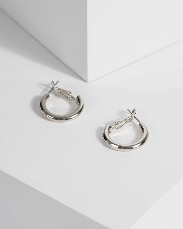 Silver 20mm Mini Hoop Earrings | Earrings